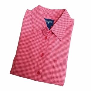 Galyan's Women's Red Gingham Button Front Shirt
